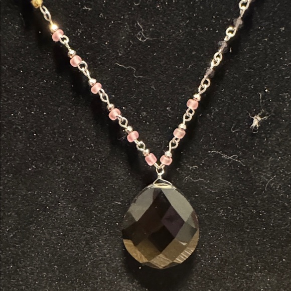 J. Jill Faceted Pendant Necklace Beaded Chain. (BJ111) - Picture 7 of 7